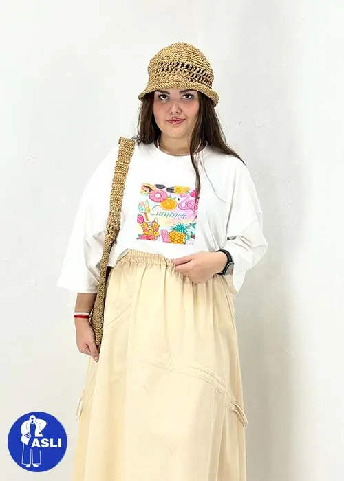 تیشرت باکسی سایز بزرگ Summer